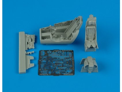 1/48 J35F/J Draken cockpit set - HASEGAWA