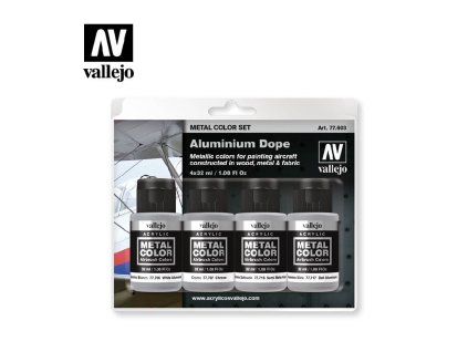 25397 77603 vallejo metal color aluminium dope set