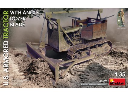 1/35 U.S. Armored Tractor w/Angle Dozer Blade