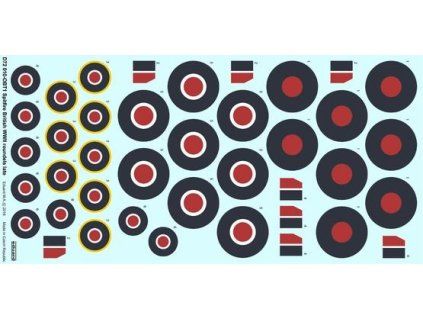 Spitfire - British WWII roundels late 1/72 recommended for EDUARD