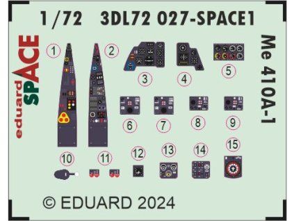 Me 410A-1 SPACE 1/72 recommended for AIRFIX