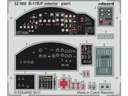 1/32 B-17E/F interior for HKM kit