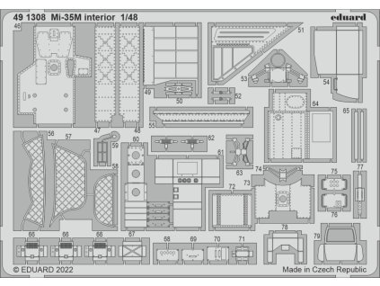 Mi-35M interior 1/48 recommended for ZVEZDA