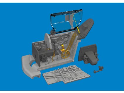 Bf 109G-10 cockpit PRINT 1/72 recommended for EDUARD