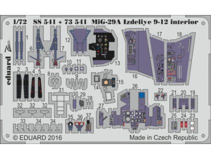 MiG-29A Izdeliye 9-12 interior recommended for TRUMPETER