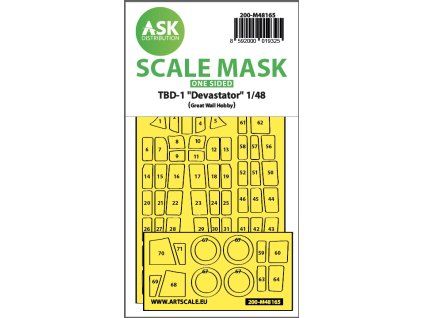 1/48 TBD-1 Devastator one-sided fit express mask for Great Wall Hobby