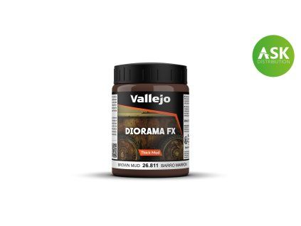 Vallejo Diorama FX 26811 Brown Thick Mud Texture (200 ml)