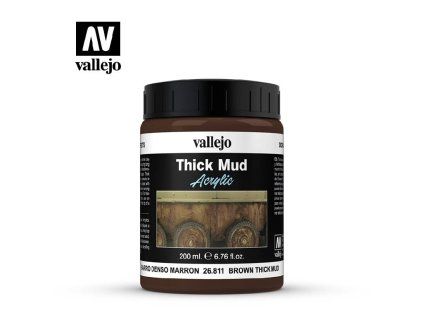 Vallejo Diorama FX 26811 Brown Thick Mud Thick Mud Textures (200 ml)