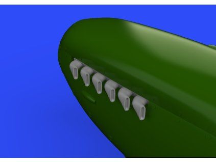Spitfire Mk.IX exhaust stack - fishtail 1/32 recommended for REVELL