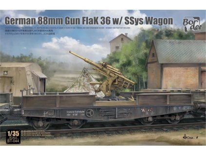 1/35 German 88mm Gun FlaK 36 With SSys Wagon