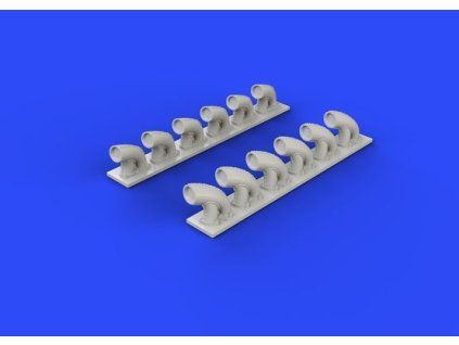 P-39Q/N exhaust stacks 1/32 recommended for KITTYHAWK