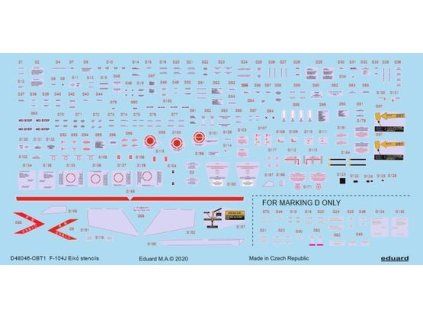 F-104J Eikó stencils 1/48 recommended for EDUARD/HASEGAWA