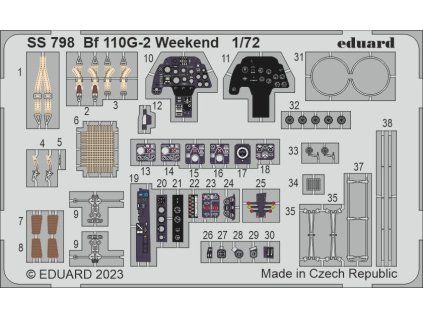 Bf 110G-2 Weekend 1/72 recommended for EDUARD