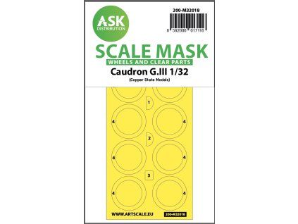 1/32 Caudron G.III double-sided express masks for CSM