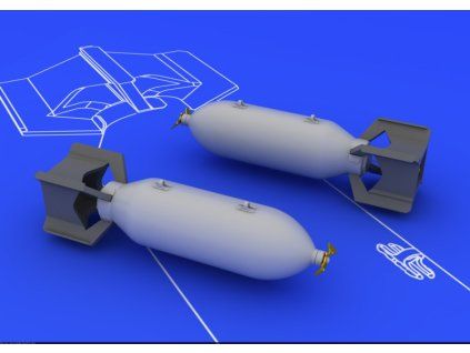 US 250lb bombs (2 pcs) 1/48