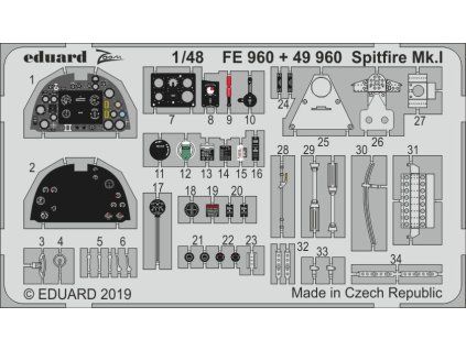 Spitfire Mk.I 1/48 recommended for TAMIYA