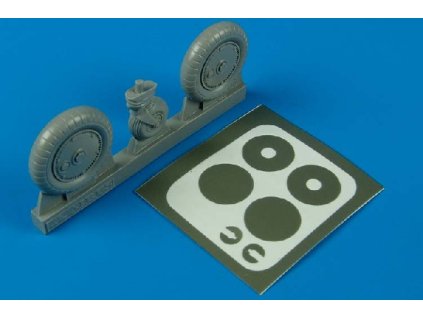 1/32 Bf 109G wheels & paint masks - HASEGAWA
