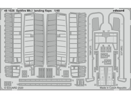 1/48 Spitfire Mk.I landing flaps for EDUARD kit