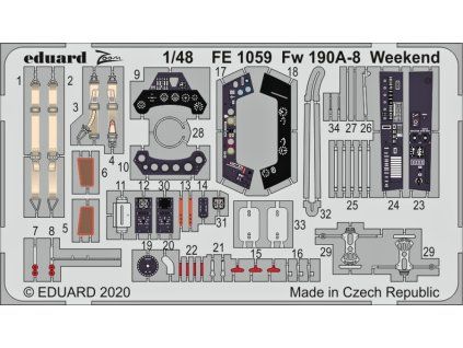 Fw 190A-8 Weekend 1/48 recommended for EDUARD