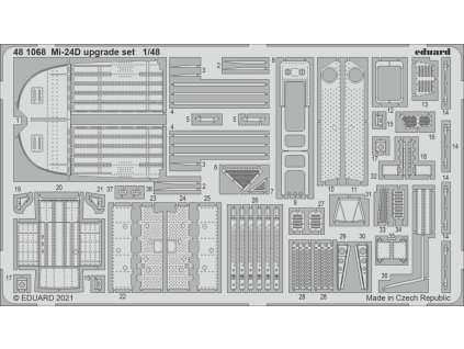 Mi-24D upgrade set 1/48 recommended for EDUARD