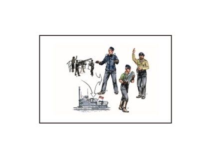 1/72 U-VII Atlantic ver. Gun-Crew for 2cm Flak (si
