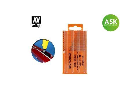Vallejo T01002 Sada 20ti mikro vrtáčků č.61-80
