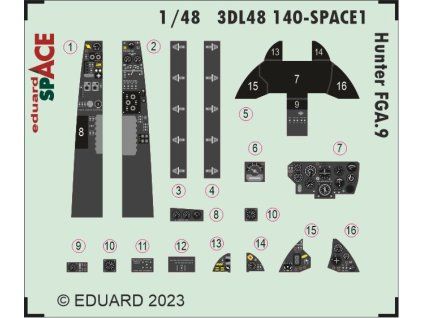 Hunter FGA.9 SPACE 1/48 recommended for AIRFIX