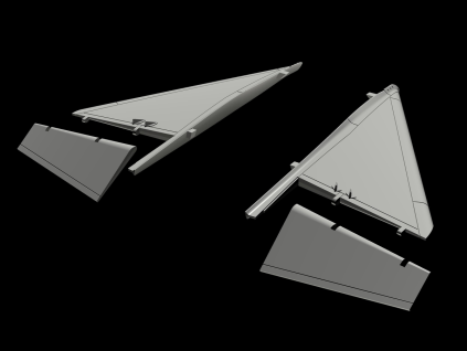 1/48 JA-37 Viggen canard correction set