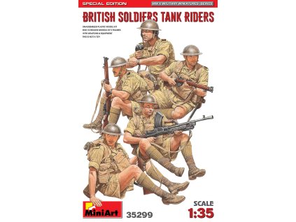 1/35 British Soldiers Tank Riders. Special Edition - Miniart