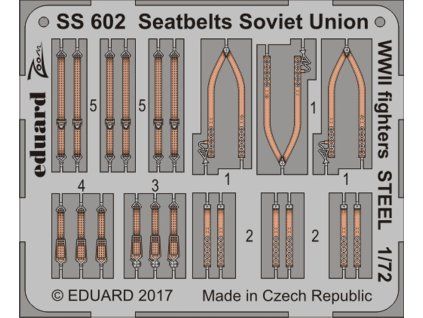 Seatbelts Soviet Union WWII fighters STEEL 1/72