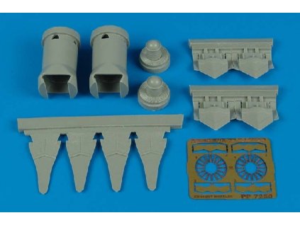 1/72 F/A-22 Raptor exhaust nozzles - HOBBY BOSS