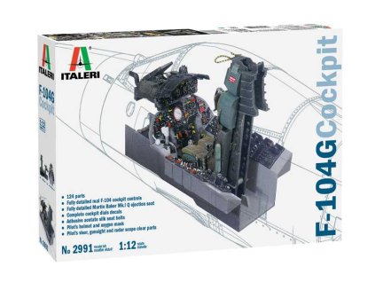 Italeri kokpit 2991 - F-104 G STARFIGHTER COCKPIT (1:12)