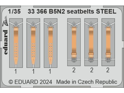 B5N2 seatbelts STEEL 1/35 recommended for BORDER MODEL