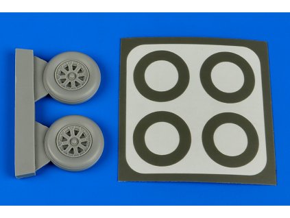 1/48 F4U-5 Corsair wheels & paint masks - HOBBY BOSS