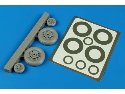 1/48 S2F Tracker wheels & paint masks - KINETIC