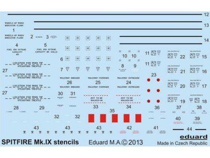 Spitfire stencils 1/48