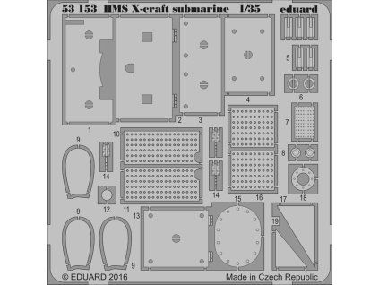 HMS X-craft submarine 1/35 recommended for MERIT