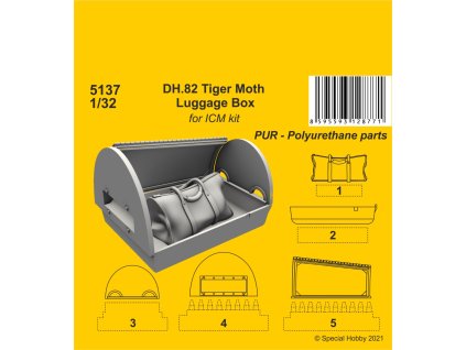 1/32 DH.82 Tiger Moth Luggage Box (ICM kit)