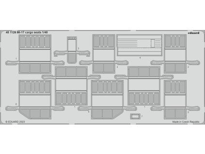 Mi-17 cargo seats 1/48 recommended for TRUMPETER