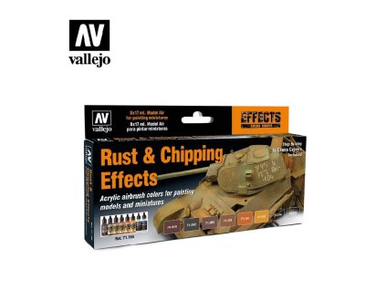 Sada akrylových barev pro Airbrush Vallejo Model Air Set 71186 Rust & Chipping Effects (8)