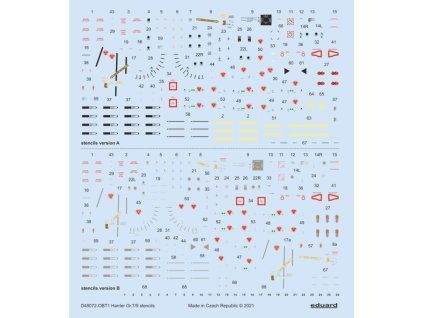 Harrier GR.7/9 stencils 1/48 recommended for REVELL/HASEGAWA