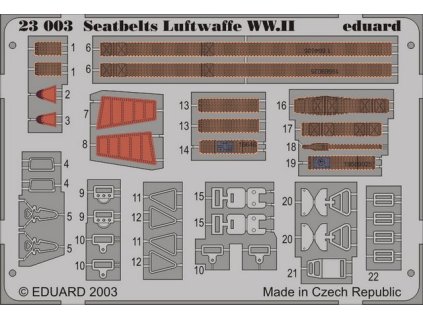 1/24 Seatbelts Luftwaffe WWII