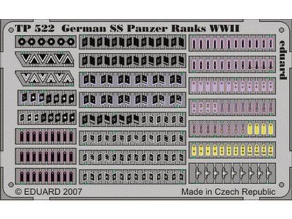 German SS Panzer Ranks WWII