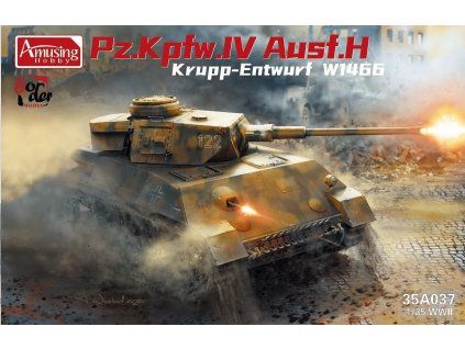 1/35 Panzer IV Ausf.H Krupp Entwurf W1466 - Amusing Hobby