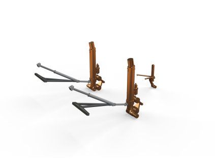 B-17G undercarriage legs BRONZE 1/48 recommended for HKM