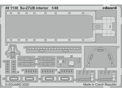 1/48 Su-27UB interior for KITTY HAWK kit