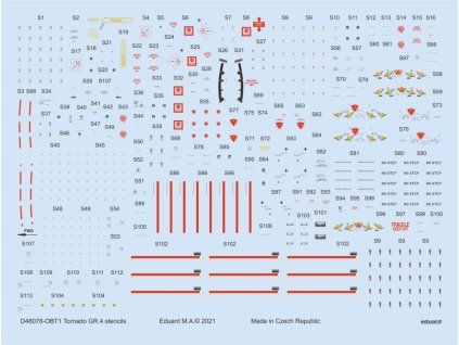 Tornado GR.4 stencils 1/48 recommended for REVELL