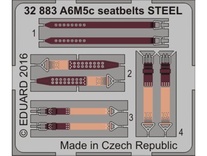 A6M5c seatbelts STEEL recommended for HASEGAWA
