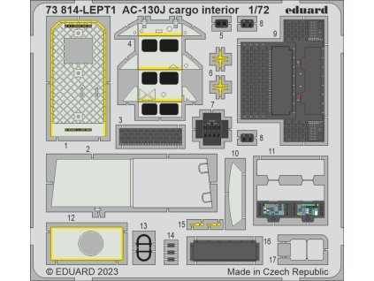 AC-130J cargo interior 1/72 recommended for ZVEZDA