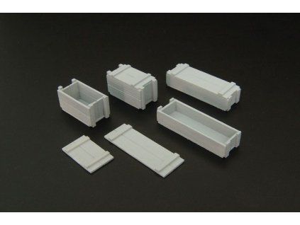 1/35 U S ammo boxes 75 mm resin dio accessories